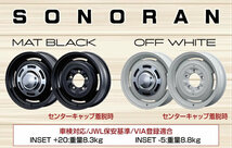 Motor Farm モーターファーム SONORAN (ソノーラ) 16x5.5J 5H/139.7 +20 マットブラック (１本)_画像2