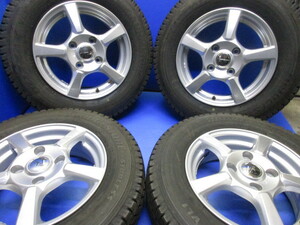 ユ）　NV200専用！CVW　５S　5J14+45　 4/114.3+国産　ブリヂストン製　165/80R14LT　2020年製　BS　深溝スタッドレス！