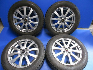 ユ）ファング　アクア スペイド ヴィッツ ポルテ　ヤリス 、フィット　シャトル ＋スタッドレス（グッドイヤー　ナビ6) 185／60R15