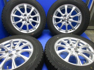 ユ）ジョーカー 14×5.5J +38 4H PCD100 バリ溝国産　ダンロップ　WM01　175/70R14 4本セット ウ゛ィッツ、フィット　ヤリス　送料込み