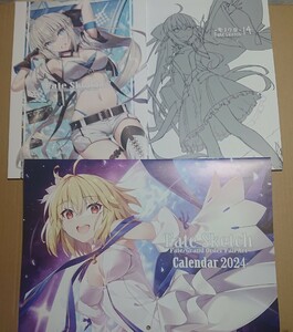 C103 Fate Sketch15 イラスト集 ラフ&線画集 カレンダー Fate/Grand Order 原神 ホロライブ ニィロウ Azki FGO 我美蘭 でぶねこ食堂