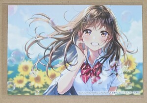 オリジナル ポストカード 美少女 限定 森倉円 イラストカード 特典 学生服