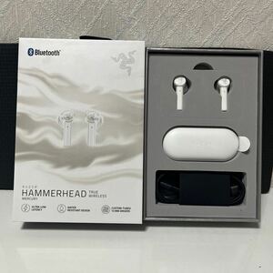 601i1206 Razer Hammerhead True Wireless Mercury White ワイヤレスイヤホン ゲーミングイヤホン 超低遅延接続 Nintendo Switch 対応 