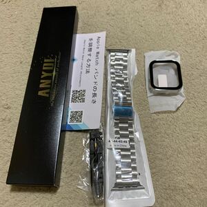 601a1338☆ コンパチブル Apple Watch バンド ステンレス アップグレードバージョン 49mm/45mm/44mm/41mm/40mm 防水ケース付