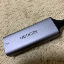 601t2424☆ UGREEN 有線LANアダプター USB LAN 1000Mbps高速 Switchに適用 USB3.0 to RJ45 Windows/Mac OS対応_画像2