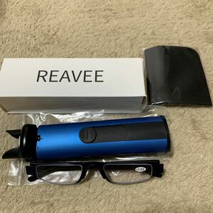 601t3026☆ [REAVEE] 老眼鏡 メタル デザインケース付き 軽量弾性TR90フレーム コンパクト男女兼用 おしゃれ 度数 「+1.0~+3.5」