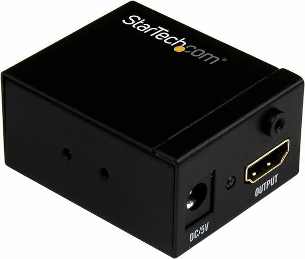 601r1324☆ StarTech.com HDMI リピーター(信号増幅器・イコライザー内蔵) 1080pで最大35m延長できるHDMIブースター HDBOOST