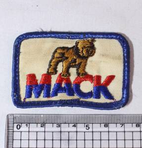 【クリックポスト 送料無料】■ マックトラック ブルドッグ Mack Truck アメリカ ビンテージ ワッペン ヴィンテージ アメリカ製 USA　44-4