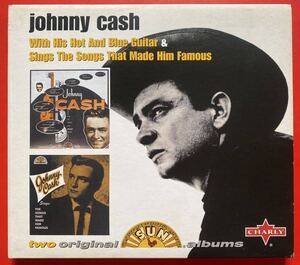 【2in1CD】JOHNNY CASH「WITH HIS HOT AND BLUE GUITAR / SINGS THE SONGS THAT MADE HIM FAMOUS」ジョニー・キャッシュ 輸入盤 [11270342]