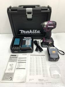 送料無料h55939 makita マキタ充電式インパクトドライバ TD173D 18V バッテリー2個 充電器付き 未使用 超美品
