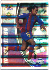 Ronaldinho Soccer 2005 Mundi Cromo Fichas Liga Top Once Foil 1000枚限定 ロナウジーニョ