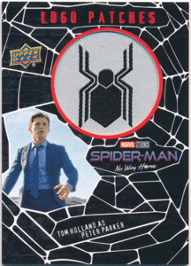 Tom Holland as Peter Parker 2023 Upper Deck Marvel Spider-Man No Way Home Manufactured Logo Patches 1:120パック