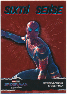 Tom Holland as Spider-Man 2023 Upper Deck Marvel Spider-Man No Way Sixth Sense SPS-18 スパイダーマン 1:113パック