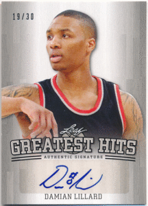Damian Lillard NBA 2015 Leaf Greatest Hits Authentic Signature Auto 30枚限定 オート 直筆サイン デイミアン・リラード