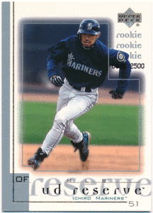 Ichiro MLB 2001 Upper Deck UD Reserve RC #181 Rookie Card 2500枚限定 ルーキーカード イチロー