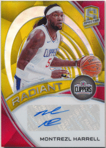 Montrezl Harrell NBA 2019-20 Panini Spectra Radiant Gold Prizm Signature Auto 10枚限定 ゴールドプリズムオート モントレズ・ハレル