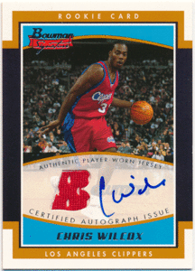 Chris Cox NBA 2002-03 Bowman Signature RC Rookie Jersey Auto 999枚限定 ルーキージャージオート クリス・コックス