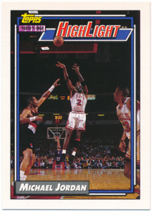 Michael Jordan NBA 1992-93 Topps High Light #3 マイケル・ジョーダン