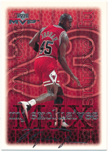 Michael Jordan NBA 1999-00 Upper Deck MVP MJ Exclusives Silver Script #185 シルバースクリプト マイケル・ジョーダン