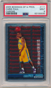 Chris Paul NBA 2005-06 Bowman Chrome Draft Picks & Prospects RC #111 Rookie Card PSA 9 ルーキーカード クリス・ポール