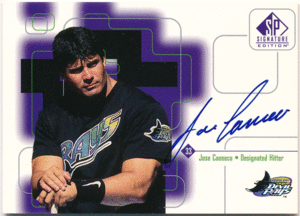 Jose Canseco MLB 1999 Upper Deck UD SP Signature Edition Auto オート 直筆サインカード ホセ・カンセコ