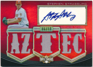 Stephen Strasburg MLB 2010 Topps Triple Threads RC Rookie Jersey Auto 18枚限定 ルーキージャージオート スティーブン・ストラスバーグ