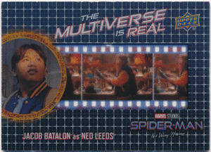 Jacob Batalon as Ned Leeds 2023 Upper Deck Marvel Spider-Man No Way Home FC-18 The Multiverse is Real Acetate 1:120パック