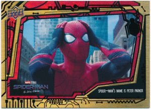 Spider-Man's Name is Peter Parker 2023 Upper Deck Marvel Spider-Man No Way Home Spider-Man Foil 299枚限定 スパイダーマン