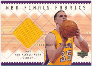 Mark Madsen NBA 2001-02 Upper Deck UD NBA Finals Fabrics Jersey ファイナルジャージカード マーク・マドセン