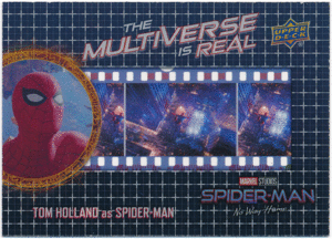 Tom Holland as Spider-Man 2023 Upper Deck Marvel Spider-Man No Way Home The Multiverse is Real Acetate 1:60パック