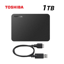 ★★送料無料★★美品　TOSHIBA　1TB　ポータブル 外付けHDD　【テレビ録画/PC対応　USB3.2(Gen1)/3.1/3.0対応】東芝　Canvio　コンパクト_画像1