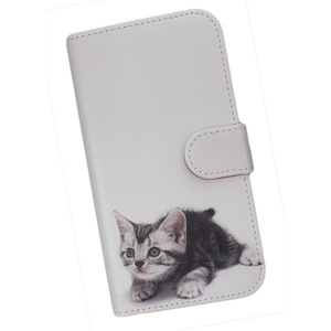 Galaxy Note10+ SC-01M/SCV45　スマホケース 手帳型 プリントケース 猫 アメリカンショートヘア ねこ かわいい 子猫 動物
