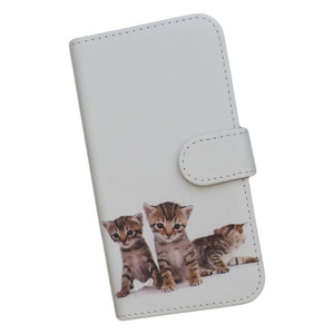 Galaxy Note10+ SC-01M/SCV45　スマホケース 手帳型 プリントケース 猫 アメリカンショートヘアー 子猫 かわいい