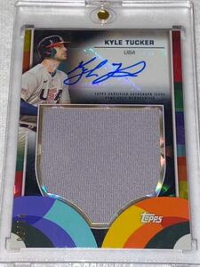 【10枚限定】topps wbc 2023 game used アメリカ代表 米国代表 KYLE TUCKER カイルタッカー アストロズ 直筆サインカード ジャージ