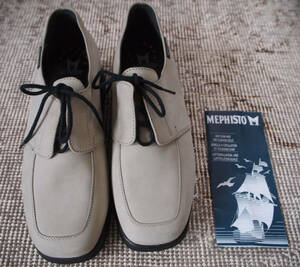 メフィスト Mephisto 23.5cm 24cm 健康靴 革靴 グレー フランス 新品 自宅保管 : 検 フィンコンフォート
