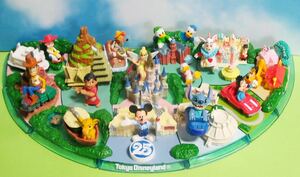 Disney ディズニー　25周年　記念　LAWSON ローソン限定　東京ディズニーランド　ジオラマフィギュア　フルコンプ　全12種　未使用品　