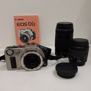Canon キヤノン EOS IXE ボディ / EF 35-80mm 1:4-5.6 / EF 75-300mm 1:4-5.6 レンズ2本セット 取説、ボディキャップ付き 
