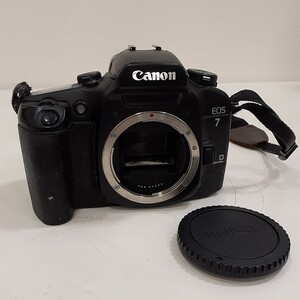 Canon キヤノン EOS7 EYE CONTROL フィルム一眼レフカメラ ボディのみ キャップ付き グリップ部ベタ付きあり 動作未確認 ジャンク