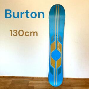 Burton Barton 130cm сноуборд сноуборд tire расческа .naru зимние виды спорта спорт доска голубой Gold синий желтый цвет детский Kids 