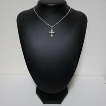 小型シルバー十字架モチーフネックレス 究極の聖なるシンボル シルバー925 ネックレスチェーン付きy0904_画像8