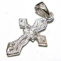 小型シルバー十字架モチーフネックレス 究極の聖なるシンボル シルバー925 ネックレスチェーン付きy0904_画像6