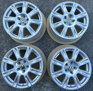 ☆ 綺麗 VW フォルクスワーゲン クロスゴルフ 純正 BBS 17inch アルミ ホイール 4本 RW021 5M0601025 7J×17+47 112-5H ゴルフ 5 6 7 7.5 8