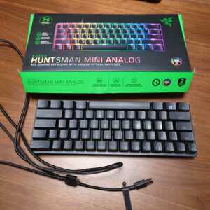 ラピッドトリガー 搭載 Razer(レイザー) Huntsman Mini Analog 小型 ゲーミングキーボード 60%レイアウト RZ03-04340100-R3M1