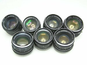 ★ハローカメラ★8324 MINOLTA ミノルタAUTO 【58mm：1.4】他 一眼レフ用マニュアルレンズ【合計7本】 動作未確認 1円スタート 即決有り