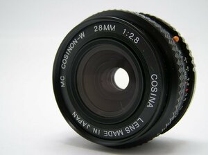 ★ハローカメラ★8447 ペンタックス：PENTAX用　MC,COSINON-W 28ｍｍ：2.8　動作品 現状 1円スタート　即決有り