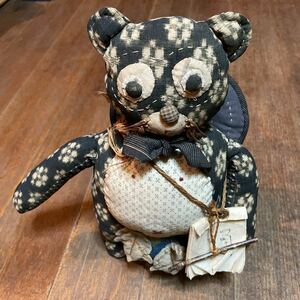Art hand Auction Vintage cloth raccoon figurine handmade, Handmade items, interior, miscellaneous goods, ornament, object