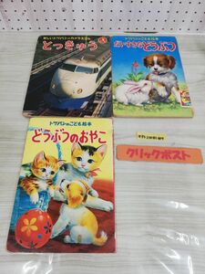 1-▼ 計3冊セット トツパンのこども絵本 どうぶつのおやこ だいすきなどうぶつ 新しいトツパンのカメラえほん 特急 傷みり