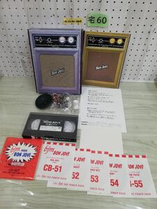 1-▼? Z 希少 BON JOVI 5CD+VHS-BOX 秘蔵ビデオ CD SET アンプ 組み立て セット 1984-1985-1986-1988-1992 函あり