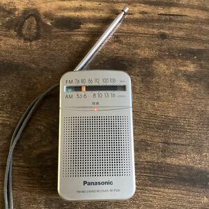 K1114）Panasonic FM AM ラジオ RF-P50A パナソニック コンパクトラジオ ポケットラジオ ポータブルラジオ 防災 レシーバー 中古品