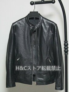 牛革本革レザー男性スリムショート丈スタンドカラージャケットジャケット風防マルチポケット M~3XL